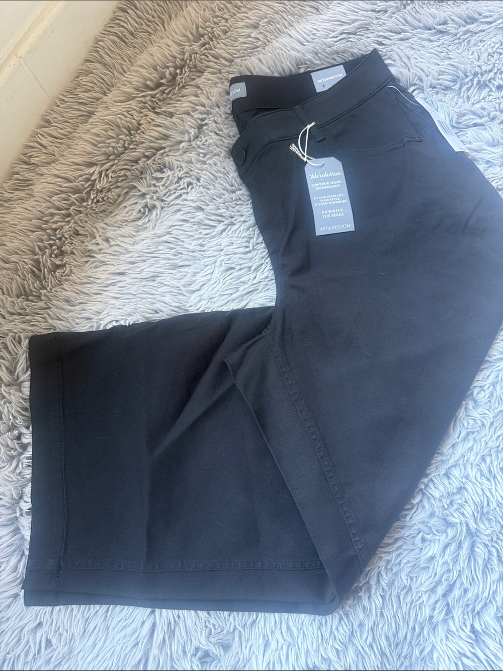 Wit & Wisdom Black Stretch Twill Chinos - Classic Fit